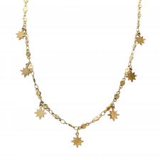 Stainless Steel Lady Chain w/ Dangling Stars